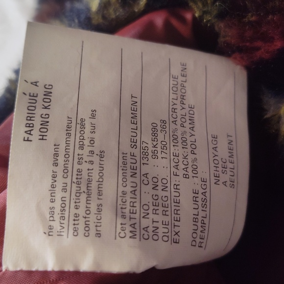 Vintage 80s FERA Skiwear Faux Fur Vest Colorful Novelty Print Size 16 - Picture 9 of 10